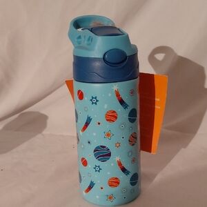 Galaxy Explorer Kids Water Bottle - Light Blue